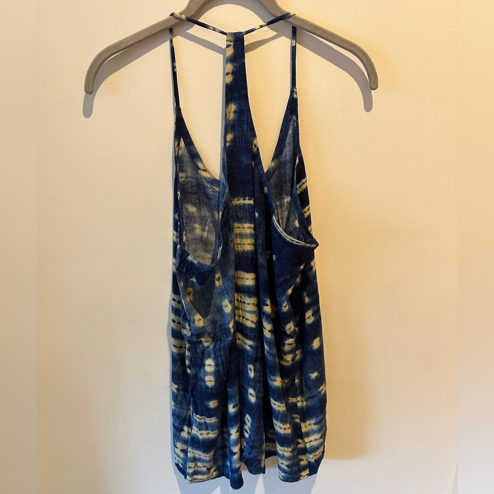 Chaser Racerback Button Front Spaghetti Strap Tan… - image 5